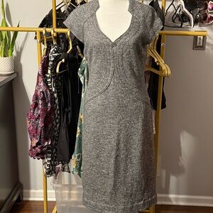 Banana Republic Charcoal Midi Dress